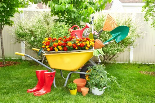 Local hedge maintenance for a commercial property in Neasden